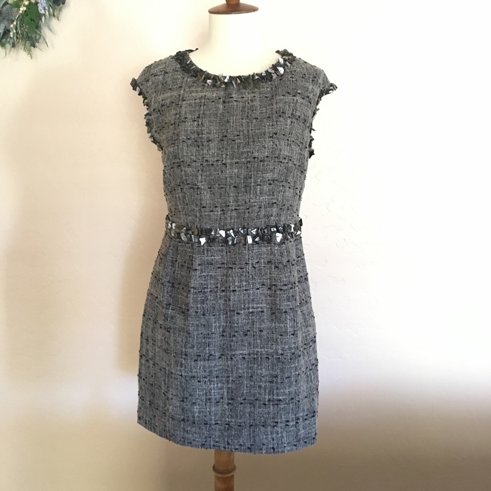 Little tweed dress with pauna glass shells 0P